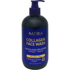 تصویر ژل شستشو صورت آدرا مدل کلاژن و رتینول کد 04 مناسب برای پوست چرب و مختلط حجم 500 میلی لیتر 