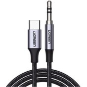 تصویر کابل USB-C به AUX یوگرین CM450 مدل 20192 طول 1 متر ا UGREEN CM450 20192 Type C Male To 3.5mm Audio Cable 1M UGREEN CM450 20192 Type C Male To 3.5mm Audio Cable 1M