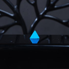 تصویر فیروزه نیشابور پاک آبی مثلثی 0.66 گرم 