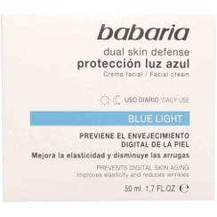 تصویر کرم ضد چروک و محافظ اشعه مانیتور و موبایل BLUE LIGHT باباریا babaria حجم 50 میل BLUE LIGHT Facil Cream babaria 50 m