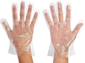 تصویر دستکش یکبار مصرف بسته 100 عددی Disposable Plastic Gloves