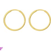 تصویر گوشواره طلا ۱۸ عیار زنانه مدل حلقه ای 