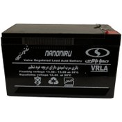 تصویر باتری یو پی اس 12 ولت 9 آمپر ساعت صبا باتری مدل نانو نیرو 
