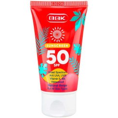 تصویر کرم ضد آفتاب اس پی اف 50 ببک حجم 50 میل ا spf 50 Sunscreen bbk spf 50 Sunscreen bbk