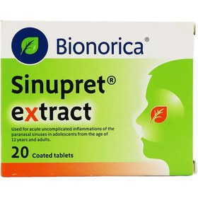 تصویر قرص سینوپرت اکسترکت بیونوریکا ا Bionorica Sinupret Extract 20 Tablets Bionorica Sinupret Extract 20 Tablets