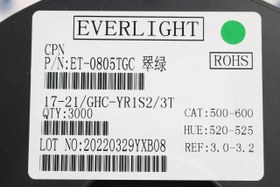 تصویر LED سبز پکیج 0805 