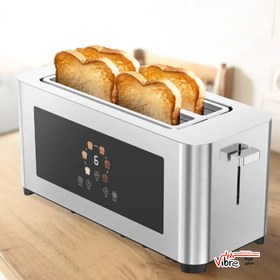 تصویر سبک زندگی Porodo 4 -Slice Digital Pop Toaster 850W - نقره Porodo Lifestyle 4-Slice Digital Pop up Toaster 850W - Silver