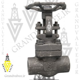 تصویر شیرفلکه کشویی "1 اینچ فولادی فورج کلاس 800 رزوه ای GATE VALVE 1" #800 A105 NPT