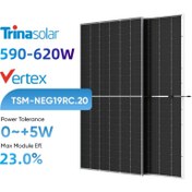 تصویر پنل خورشیدی ۶۲۰ وات مونو کریستال بایفشیال AE SOLAR سری METEOR 