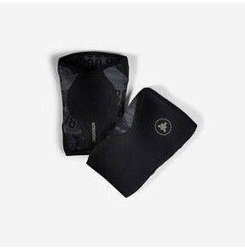 تصویر زانو بند والیبال مردانه و زنانه زانوبند DOMYOS CROSS TRAINING 5MM مشکی Decathlon 