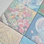 تصویر بوم نقاشی طرح گل سایز ۲۰×۲۰ 