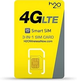 تصویر h2o Smart SIM Starter Kit 3-in-1 GSM SIM Card h2o Smart SIM Starter Kit 3-in-1 GSM SIM Card