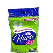 تصویر دستکش یکبار مصرف نایلونی نرس ۱۰۰ عدد 