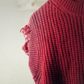 تصویر جلیقه زاپ دار قرمز 