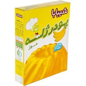 تصویر پودر ژله شیبابا موز 100 گرمی 