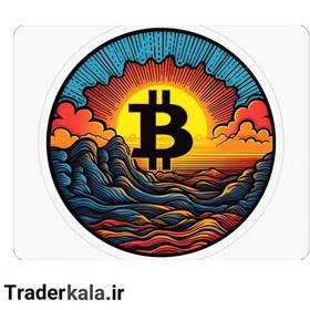 تصویر ماوس پد طرح بیت کوین کدMP1097 