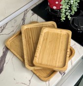 تصویر سینی بامبو مستطیل سینی بامبو مستطیل