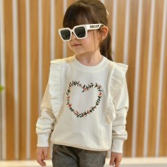 تصویر بلوز دخترانه طرح قلب گلدوزی سایز ۳ تا ۱۴ سال 