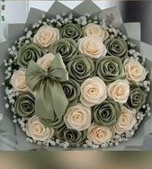 تصویر دسته گل روبانی 