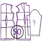 تصویر الگوی بالاتنه ترک سایز 50 