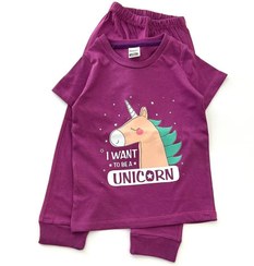 تصویر ست بلوز و شلوار بچگانه رابین مدل تک چاپ 