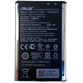 تصویر باتری موبایل مدل C11P1501 با ظرفیت 3000mAh مناسب برای گوشی موبایل ایسوس Zenfone 2 Laser 