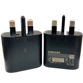 تصویر کلگی شارژر 25 وات samsung اصلی شارژر موبایل شارژر دیواری سامسونگ