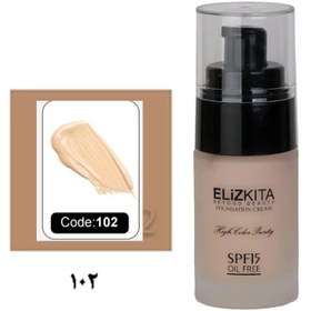 تصویر الیزکیتا کرم پودر پمپی شماره 102 Elizkita Foundation cream