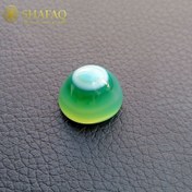 تصویر عقیق سبز سه پوست کارمندی | ۱۵mm | آبدار، طوقدار و بی‌بدیل | مخصوص رکاب 