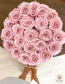 تصویر Pale Pink Eternal Roses in Black Large Flocked Box | کد: ZNB-1IW4 