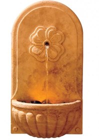 تصویر آبنما دیوار گل 