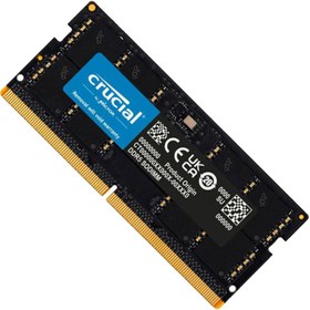 تصویر رم لپ تاپ DDR5 تک کاناله 4800 مگاهرتز CL40 کروشیال با ظرفیت 32 گیگابایت Crucial DDR5 32GB 4800MHz CL40 Laptop Ram