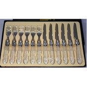 تصویر ست کارد و چنگال میوه خوری ۱۲ پارچه اکلیلی 