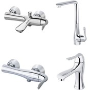 تصویر شیر کی آی جی - KIG - مدل آسبرت - کروم KIG FAUCET - ASBERT MODEL