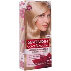 تصویر کیت رنگ مو گارنیه مدل Color Sensation شماره 9.13 - بلوند بژ براق ا Garnier Color Sensation Hair Cream Color No.9.13 Garnier Color Sensation Hair Cream Color No.9.13