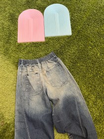 تصویر شلوار لی دخترانه مدل شافل 