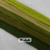 تصویر الیاف کچه پشم طبیعی پارسه آلمان مدل طیف H وزن ۴۰گرم 