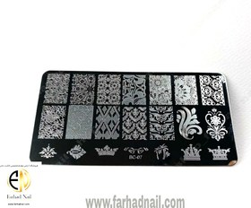 تصویر شابلون فلزی ناخن BC07 