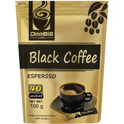 تصویر بلک کافی اسپرسو دوبیس 40 عددی Black Coffee Espresso Doobis 40 pcs