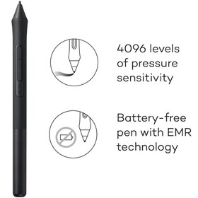 تصویر قلم نوری Wacom مدل Intuos Medium - CTL-6100K-B - 6 ماه آرکا کمرا Intuos Medium - CTL-6100K-B