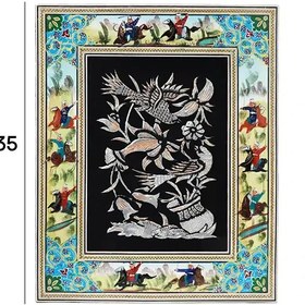 تصویر قاب دور نقاشی قلم زنی ۱۸×۲۴ 