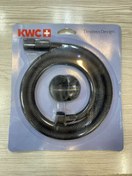 تصویر شیلنگ توالت kwc سفید و کروم و مشکی - شیلنگ توالت 