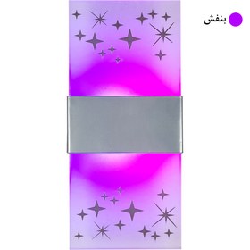 تصویر چراغ دیواری پارس لومن مدل شبخواب طرح ستاره کد glass*748 