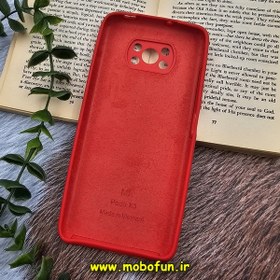 تصویر قاب گوشی Xiaomi Poco X3 NFC - Poco X3 Pro پوکو شیائومی سیلیکونی اورجینال پاک کنی درجه یک زیربسته قرمز محافظ لنز دار کد 1599 