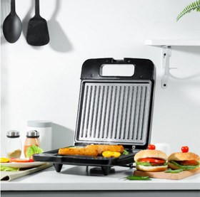 تصویر گریل استنلس استیل جیپاس مدل GGT671 Geepas Stainless Steel Grill Maker