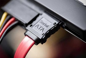 تصویر کابل دیتا ساتا SATA مدل قفل دار ا SATA Data Cable SATA Data Cable