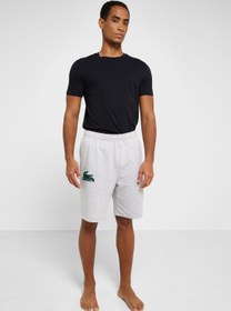 تصویر شلوارک با بند لوگو برند Lacoste Logo Drawstring Shorts