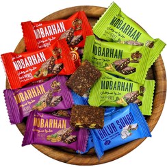 تصویر حلوا سوهان مخلوط مبرهن رژیمی بدون شکر 