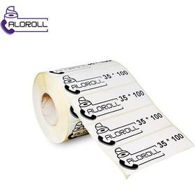 تصویر لیبل کاغذی سایز 100*35 میلی متر Paper Label 35×100 mm Printer