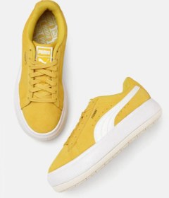 تصویر کتونی پوما مدل puma suede mayu yellow 